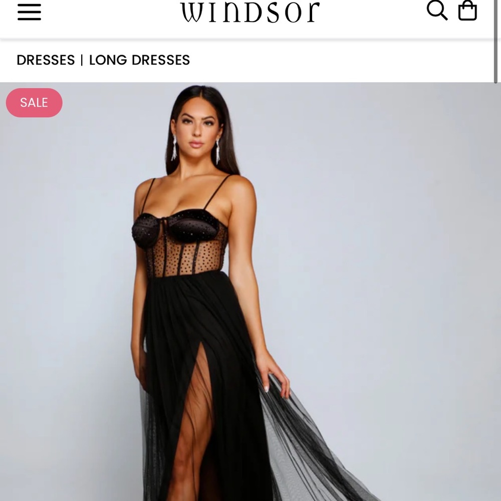 Mesh Tulle Bustier Windsor Dress